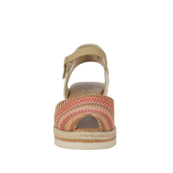 NEW Baretraps Womens Acadia Peep Toe Wedge Sandals BT31127 Coral Multi Pink 8.5M - Picture 4 of 15